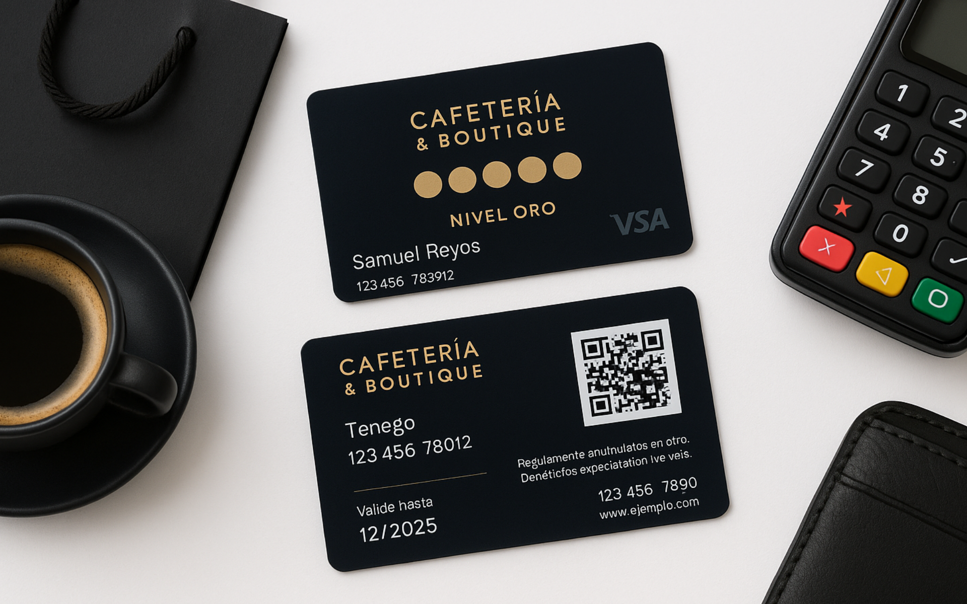 Tarjeta de lealtad PVC personalizada