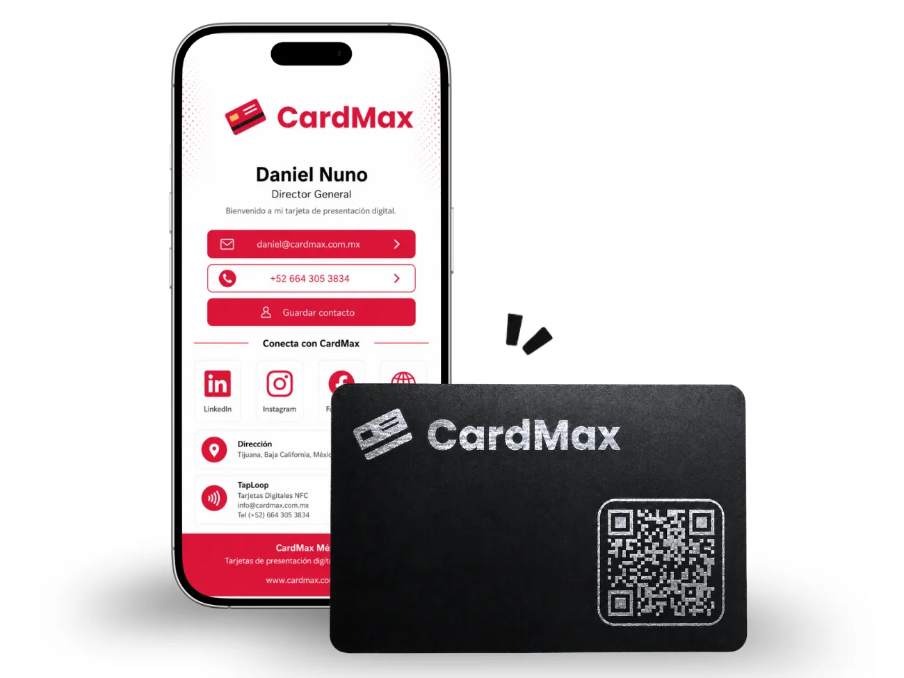 Tarjeta NFC metálica CardMax