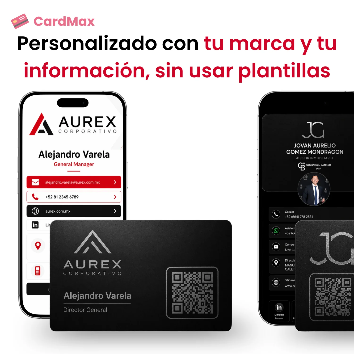 Tarjeta NFC metálica — vista 3