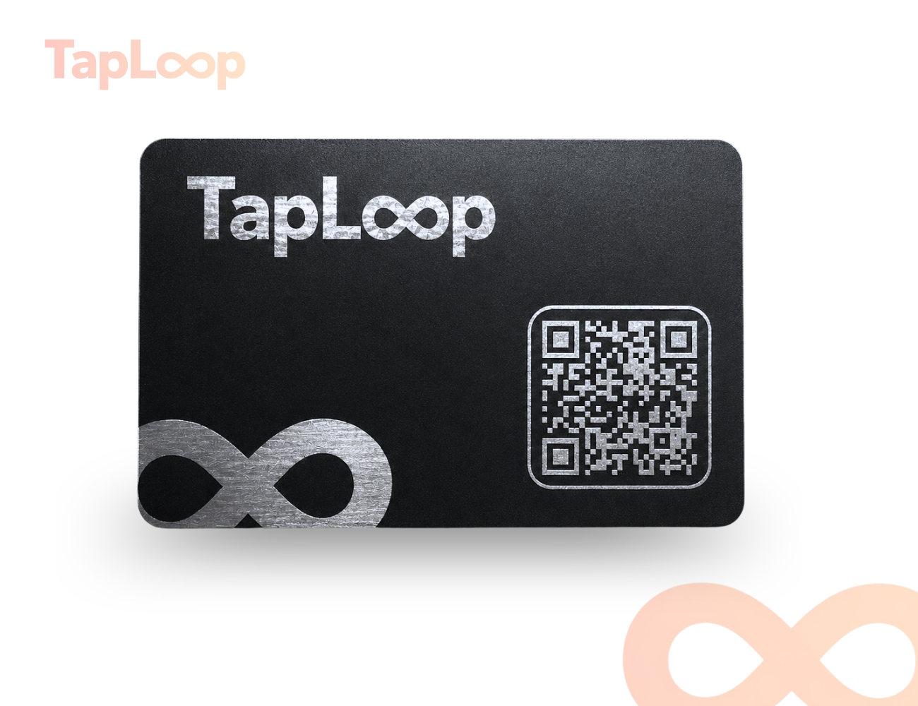 Tarjeta de presentación digital TapLoop metálica — vista 2