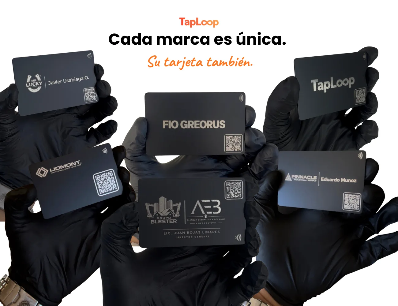 Tarjeta de presentación digital TapLoop metálica — vista 8