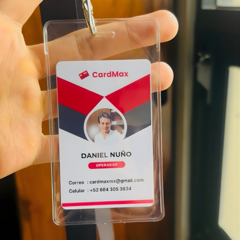 Gafete con foto empleado