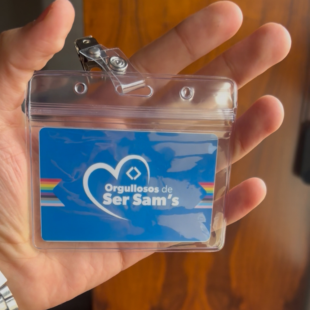 Tarjeta PVC color vista posterior