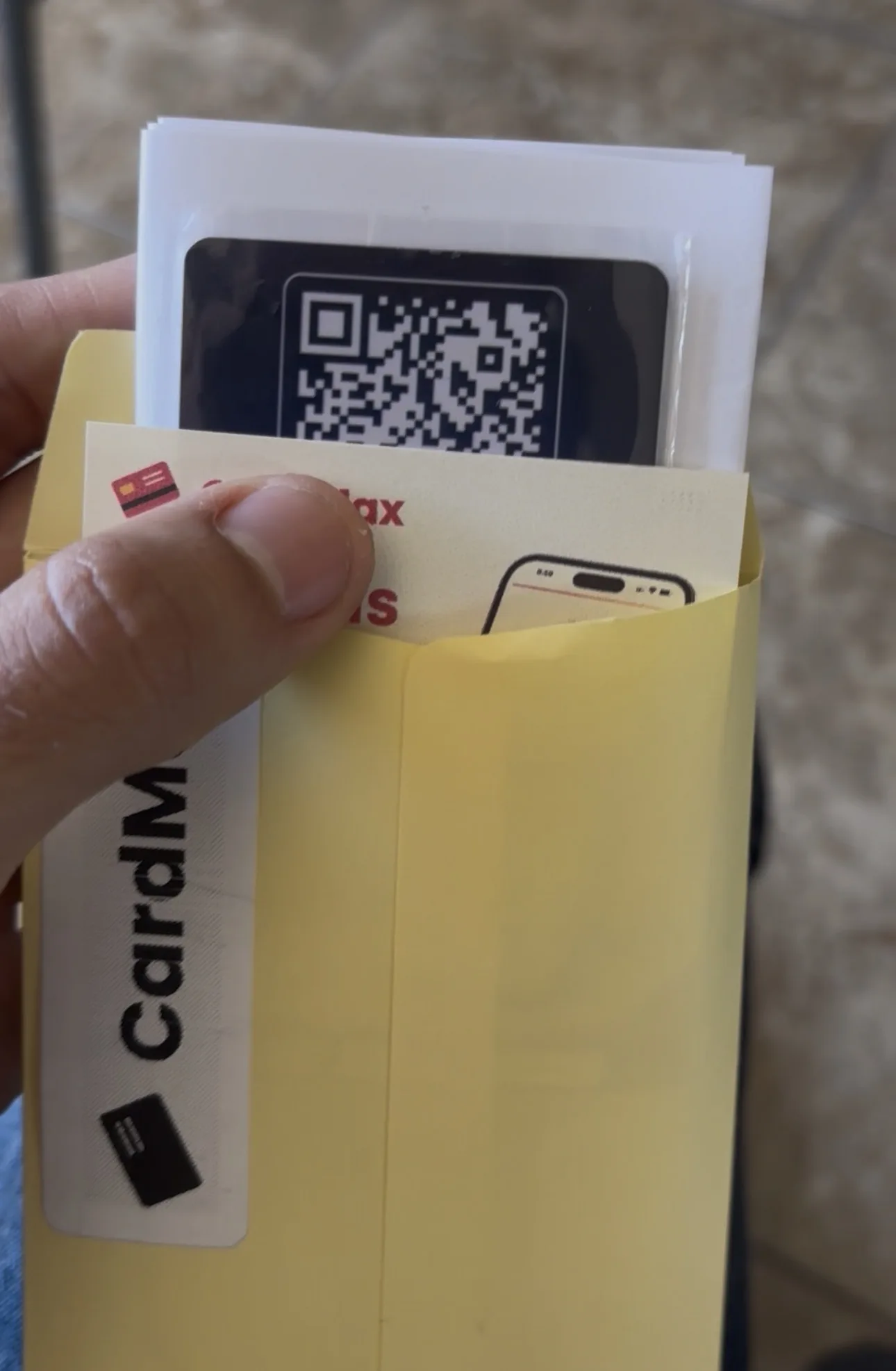Kit de tarjeta NFC con instructivo CardMax